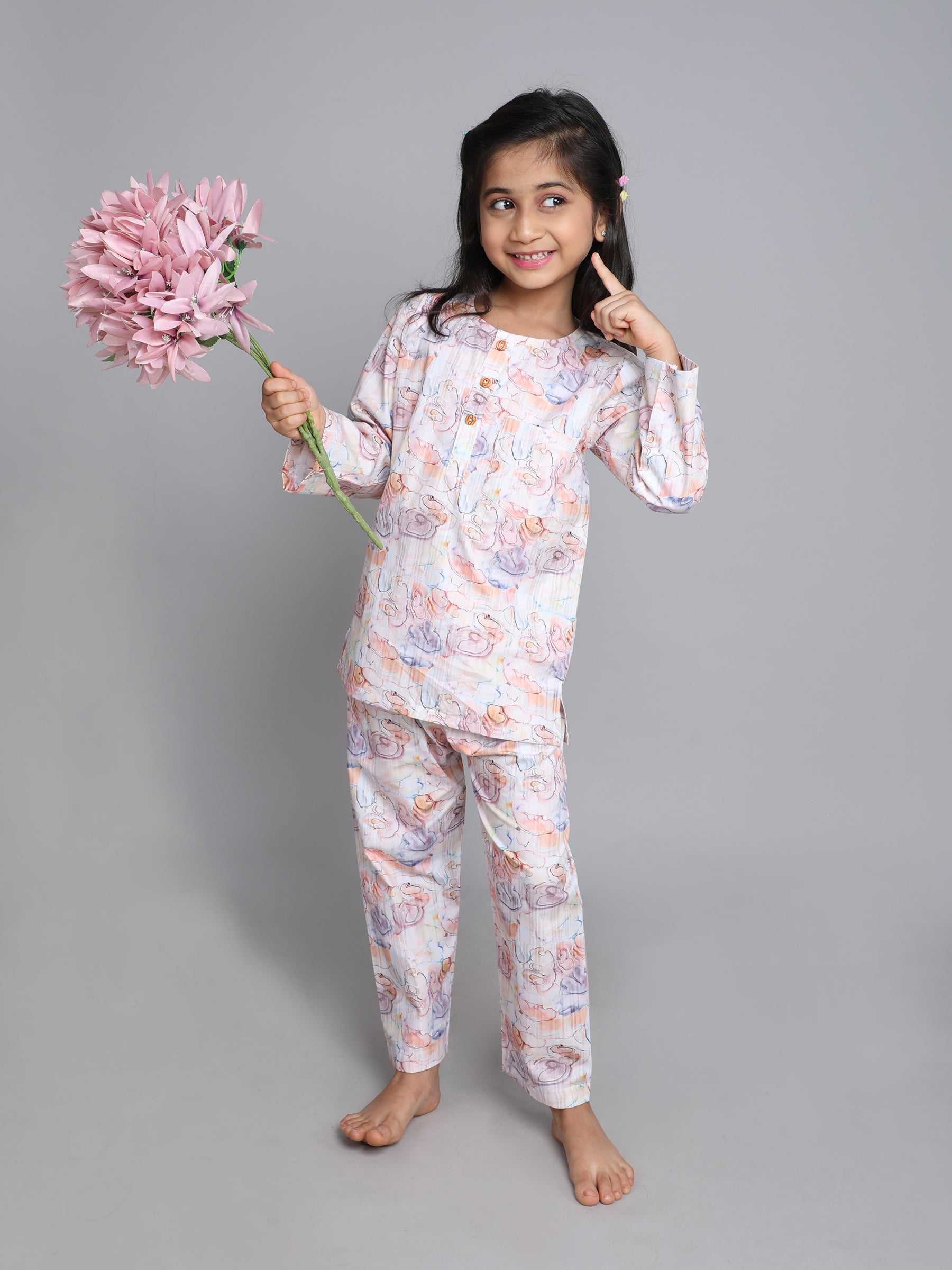 Cotton Floral Print Co-ord Set